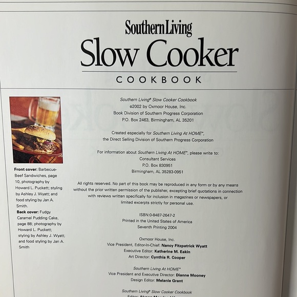 Southern Living Slow Cooker Cookbook Hardcover - Picture 3 of 7